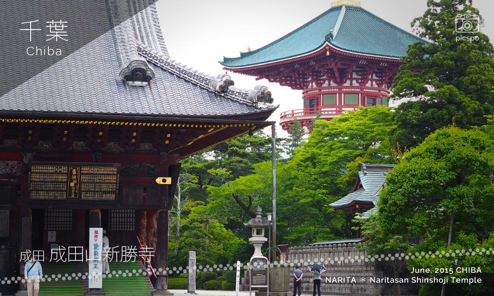成田山新勝寺の光明堂と平和の大塔