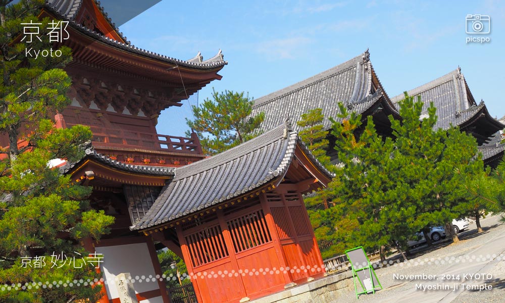 京都：妙心寺の三門ー仏殿ー法堂