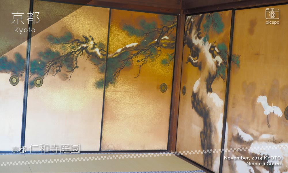 京都：仁和寺御殿の襖絵