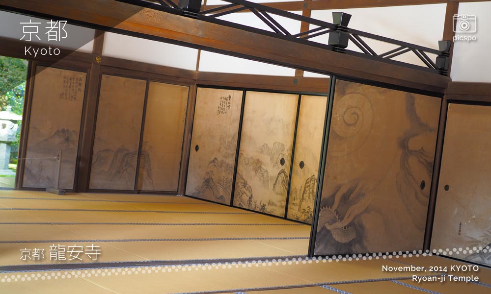 京都：龍安寺の襖絵