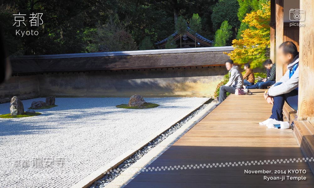 京都：龍安寺のミニ石庭