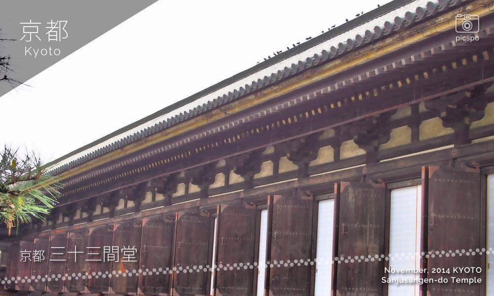 京都：三十三間堂の本堂