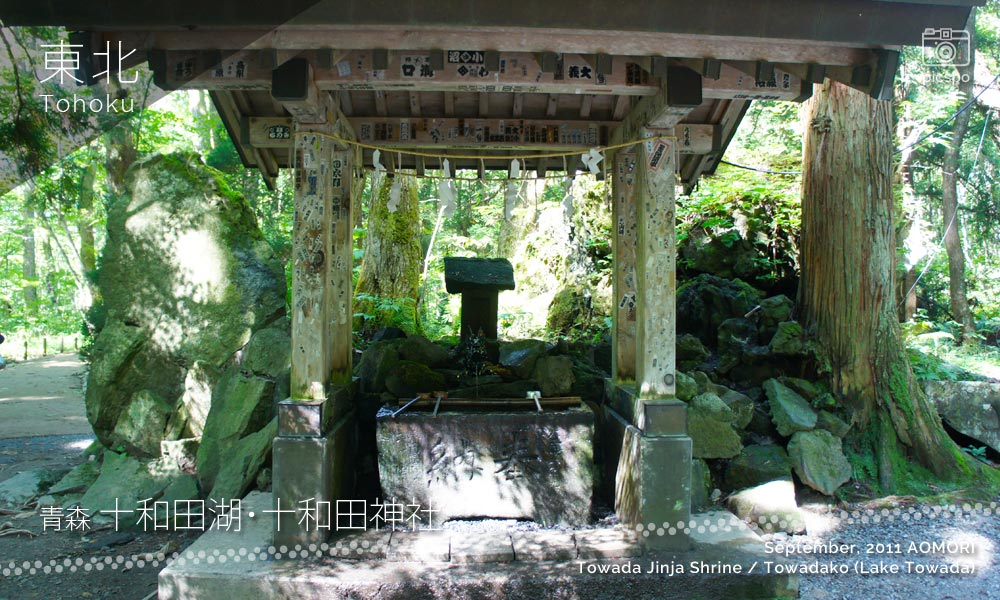 十和田湖･十和田神社の手水舎