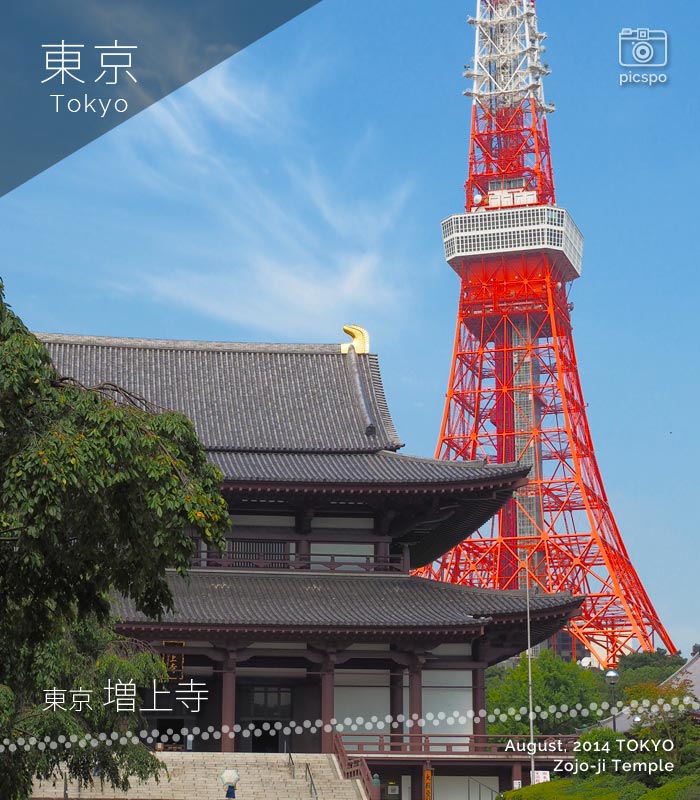 조조지 (増上寺) : 대전 & 도쿄 타워