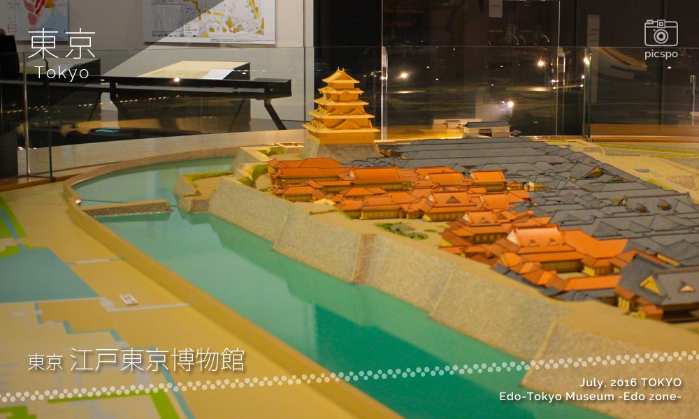 江戸東京博物館：江戸ゾーンの模型