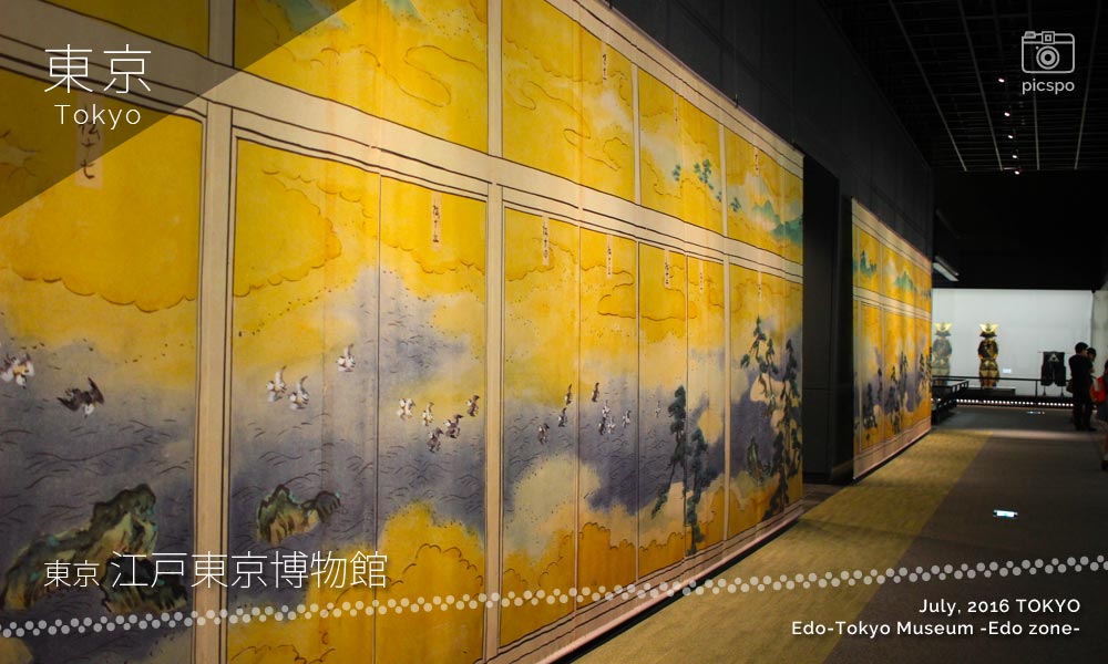 江戸東京博物館：江戸ゾーンの障壁画