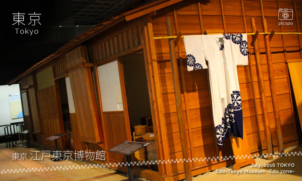 江戸東京博物館：江戸ゾーンの棟割長屋