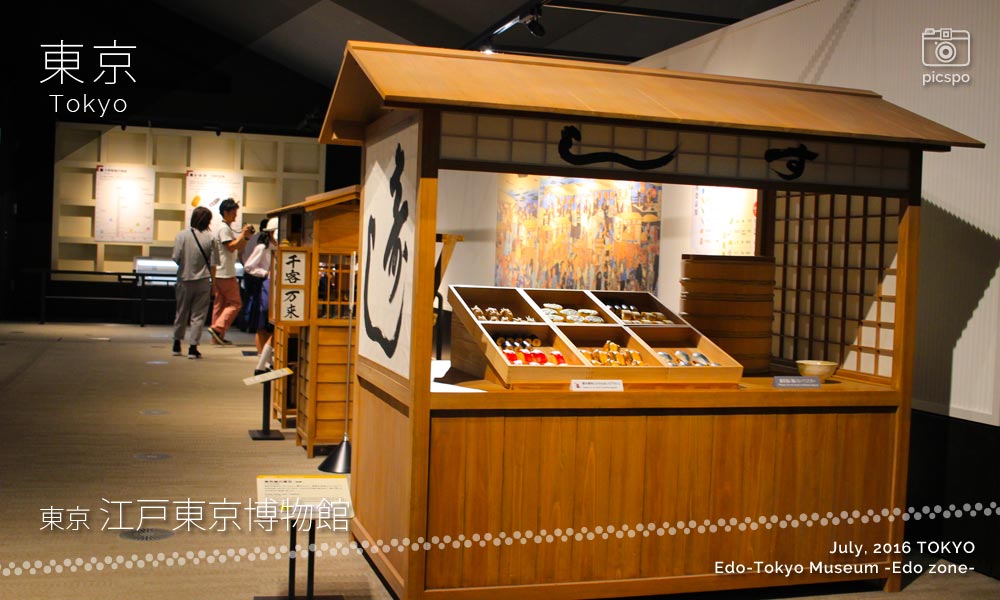 江戸東京博物館：江戸ゾーンの江戸の商業エリア