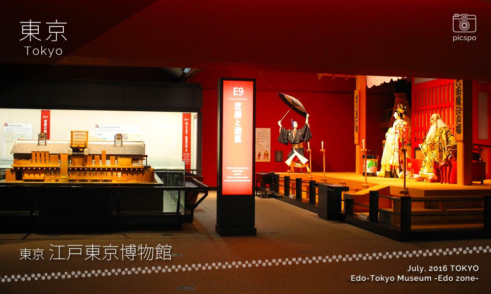 江戸東京博物館：江戸ゾーンの芝居と遊里エリア