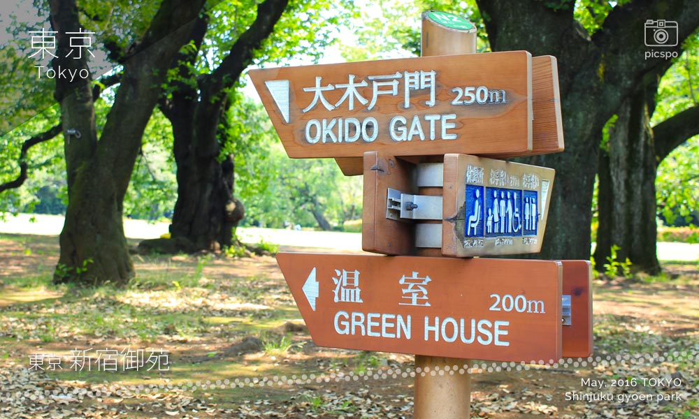 Shinjuku Gyoen Park (新宿御苑)  road guide