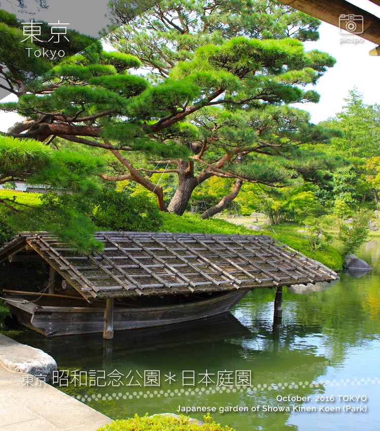 昭和記念公園の日本庭園：船